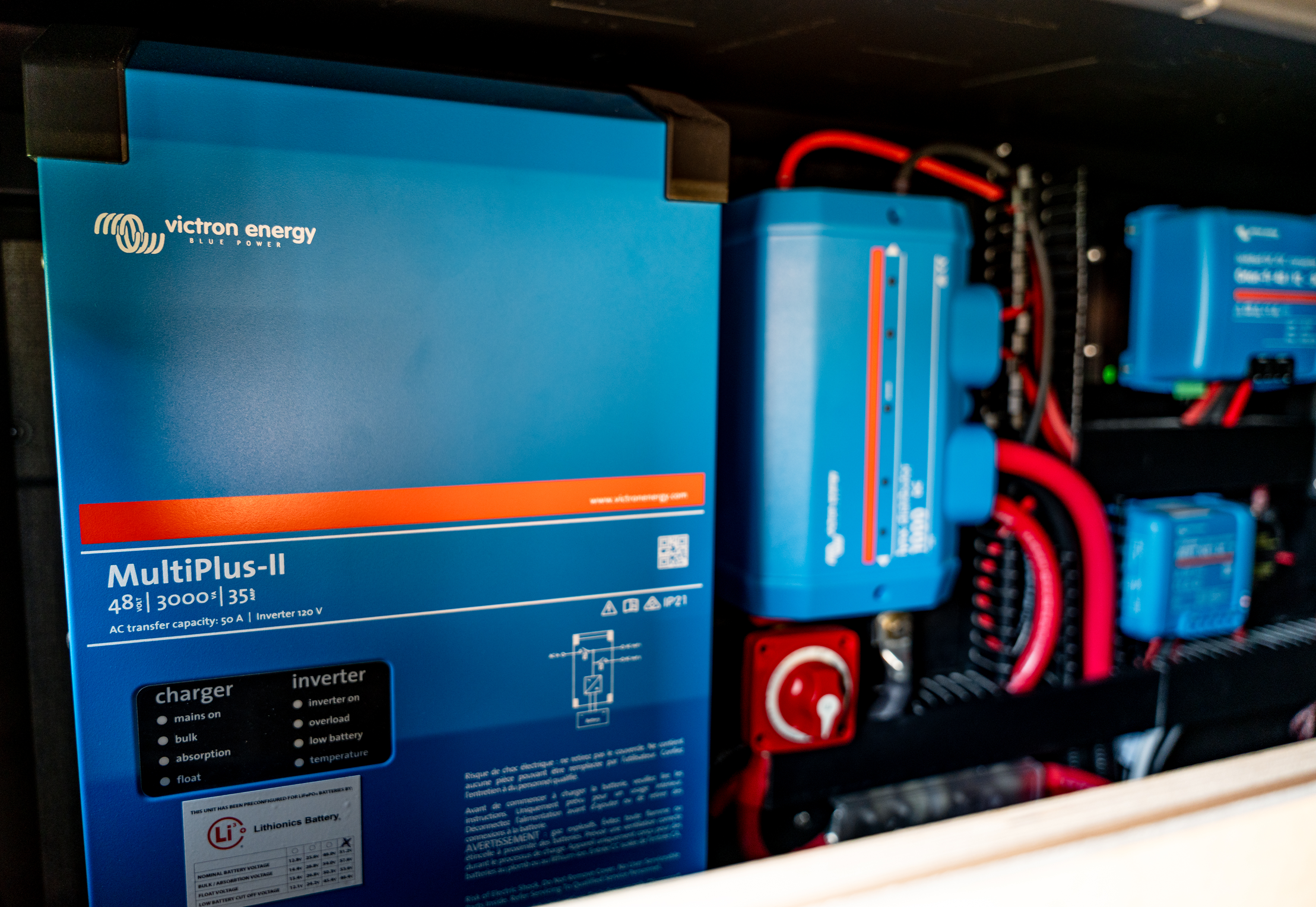 Blue Victron energy battery 